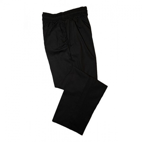Black Baggy Drawstring Chefs Trousers